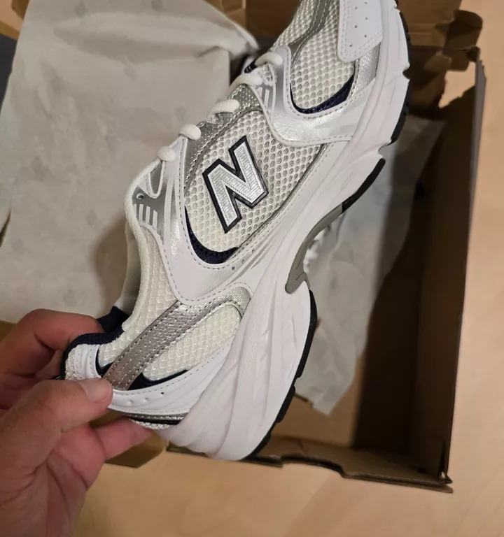 Size 5 - New Balance 530 White Natural Indigo