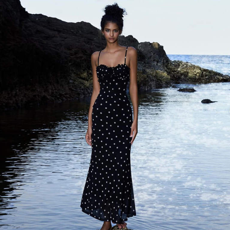 Polka Maxi Dress