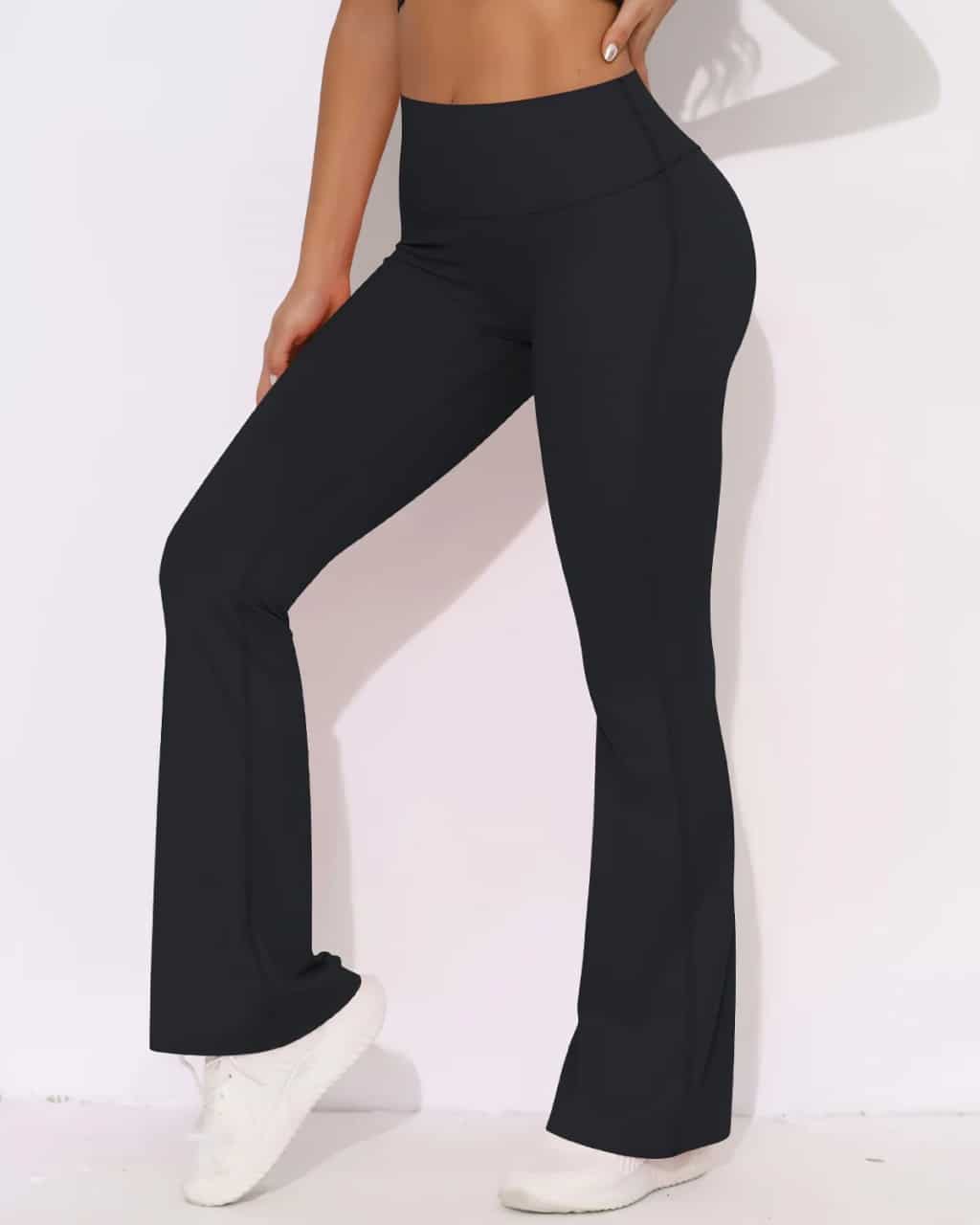 Flared Scrunch High-waisted Leggings