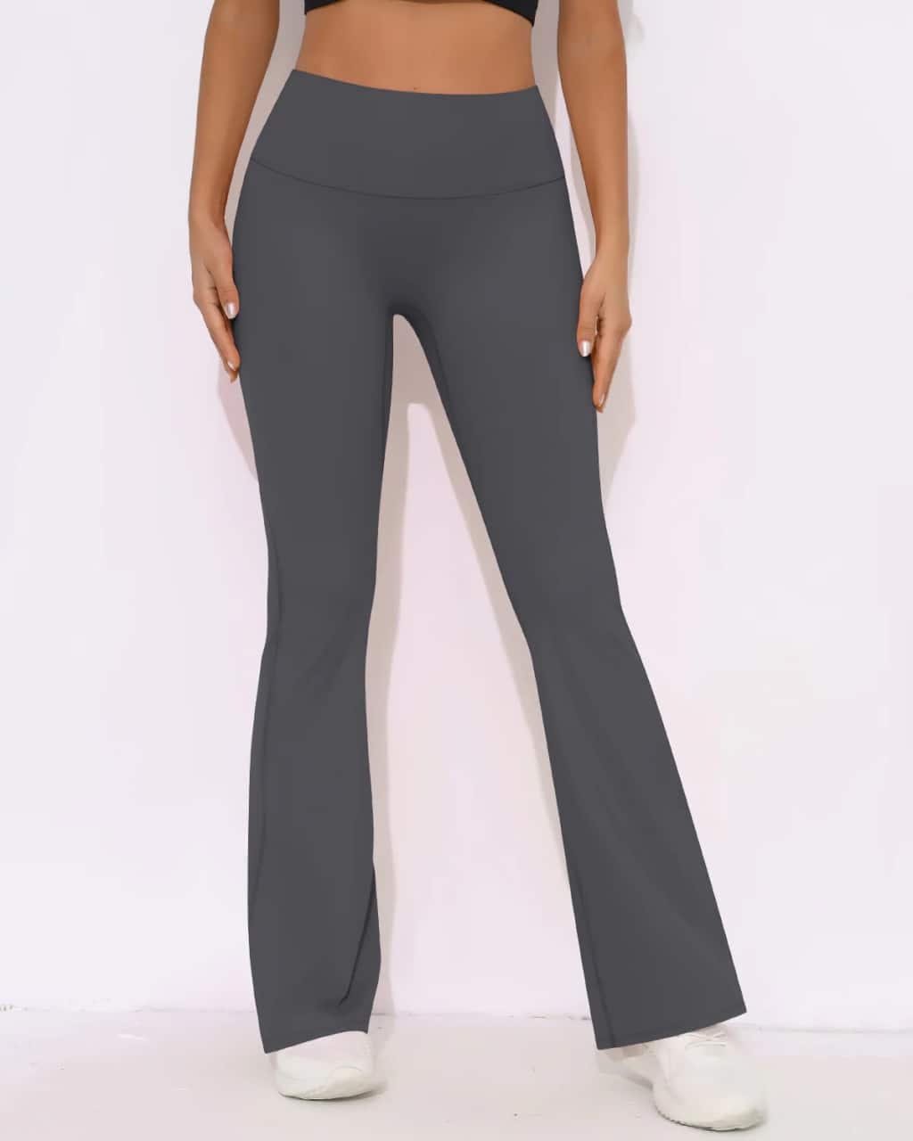 Flared Scrunch High-waisted Leggings