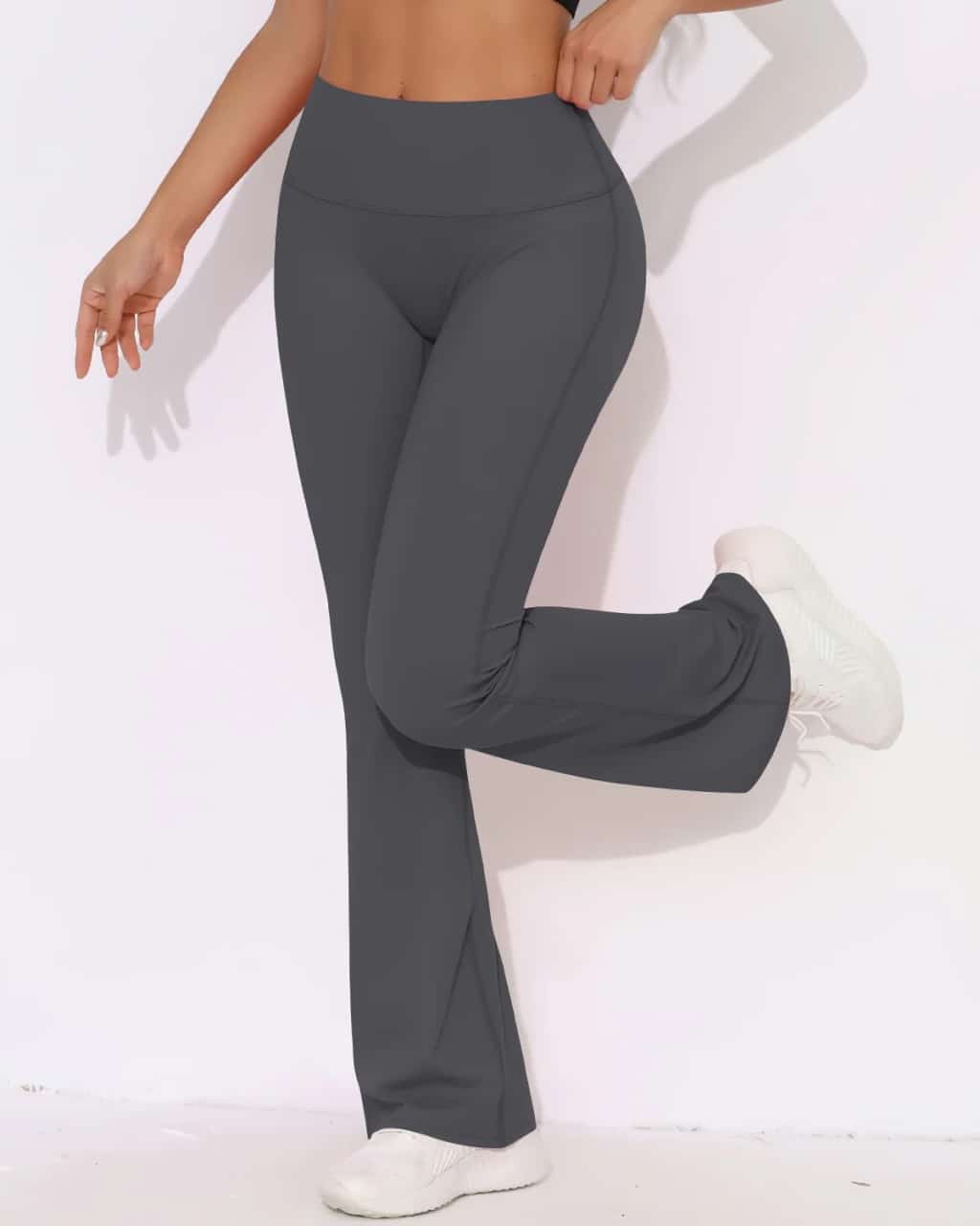 Flared Scrunch High-waisted Leggings