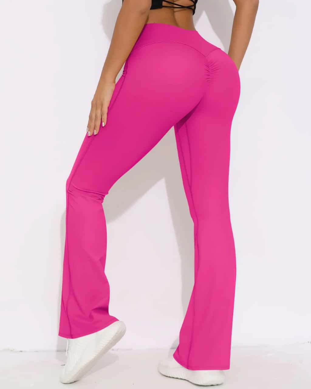 Flared Scrunch High-waisted Leggings - Image 9