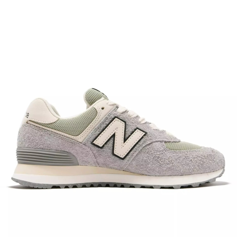 New Balance 574 Slate Grey Olivine Linen