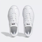 Adidas Gazelle Bold Triple White Womens Sneakers Shoes