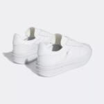 Adidas Gazelle Bold Triple White Womens Sneakers Shoes