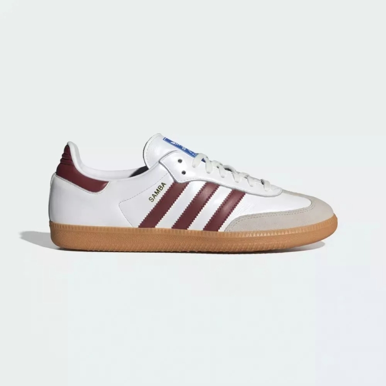 Adidas Originals Samba Cloud White Collegiate Burgundy Gum