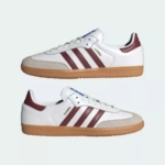 Adidas Originals Samba Cloud White Collegiate Burgundy Gum