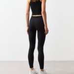 High-Rise Corded Leggings – Smooth Stretch