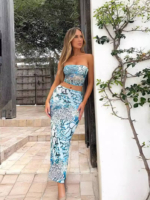 Slim Tube Top with Maxi Skirt Set