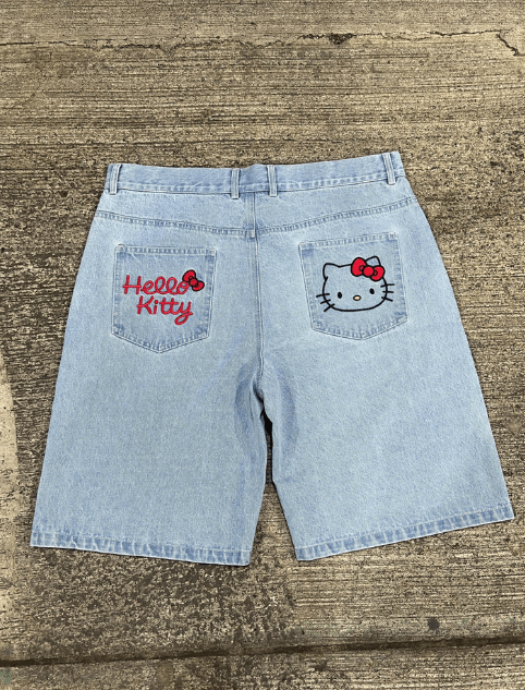 Hello Kitty Embroidered Jorts