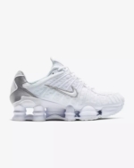 Nike Shox TL Men Women's Shoes White Metallic Silver