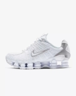 Nike Shox TL Men Women's Shoes White Metallic Silver