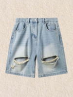 Retro Washed Ripped Jorts