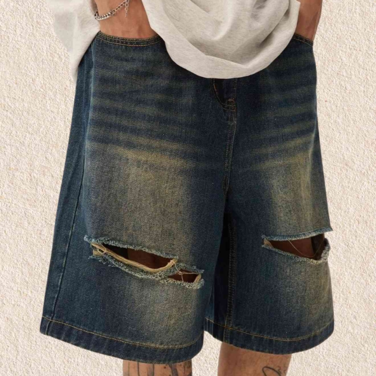 Retro Washed Ripped Jorts