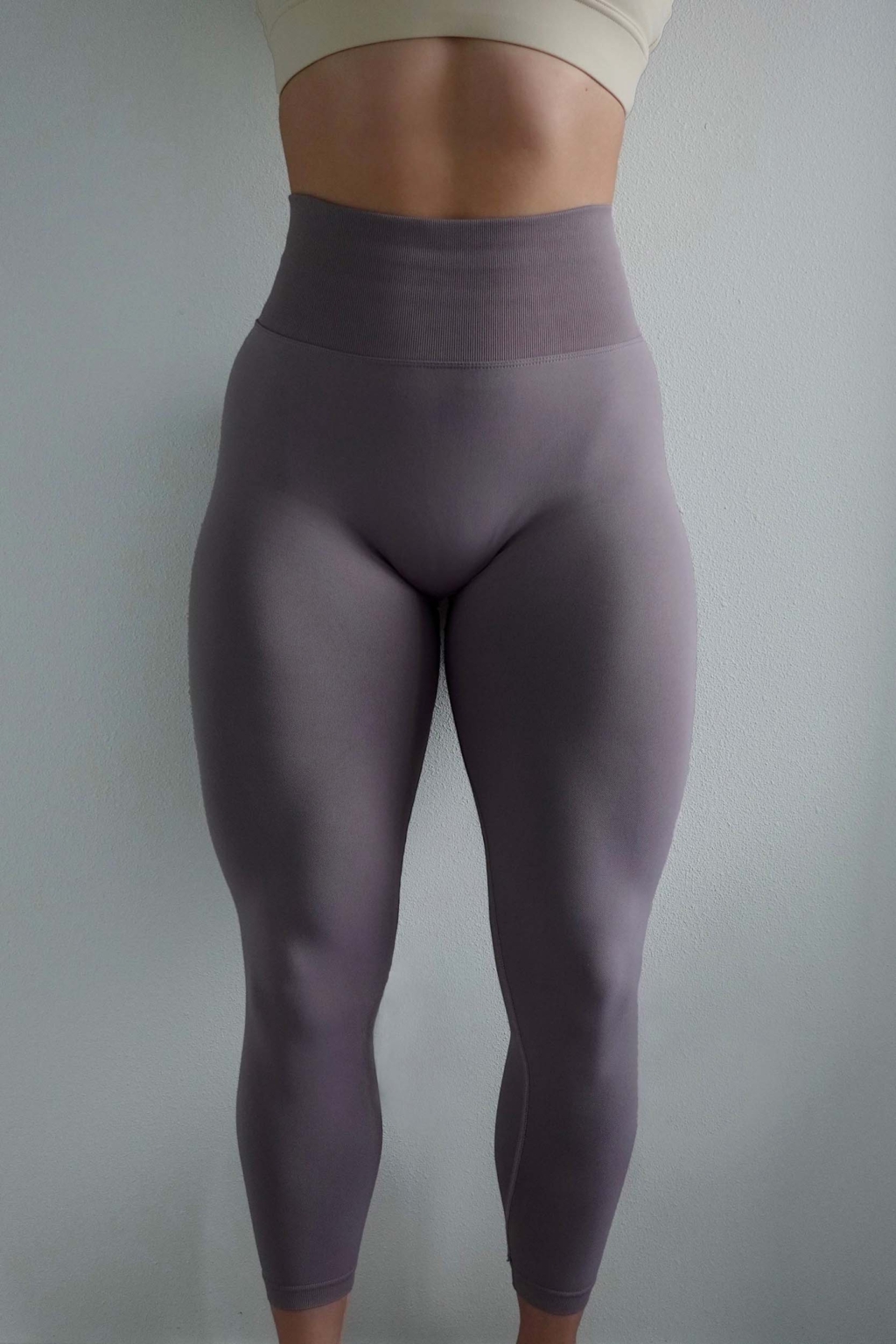 Sculpting High-waist Lavender Training Tights