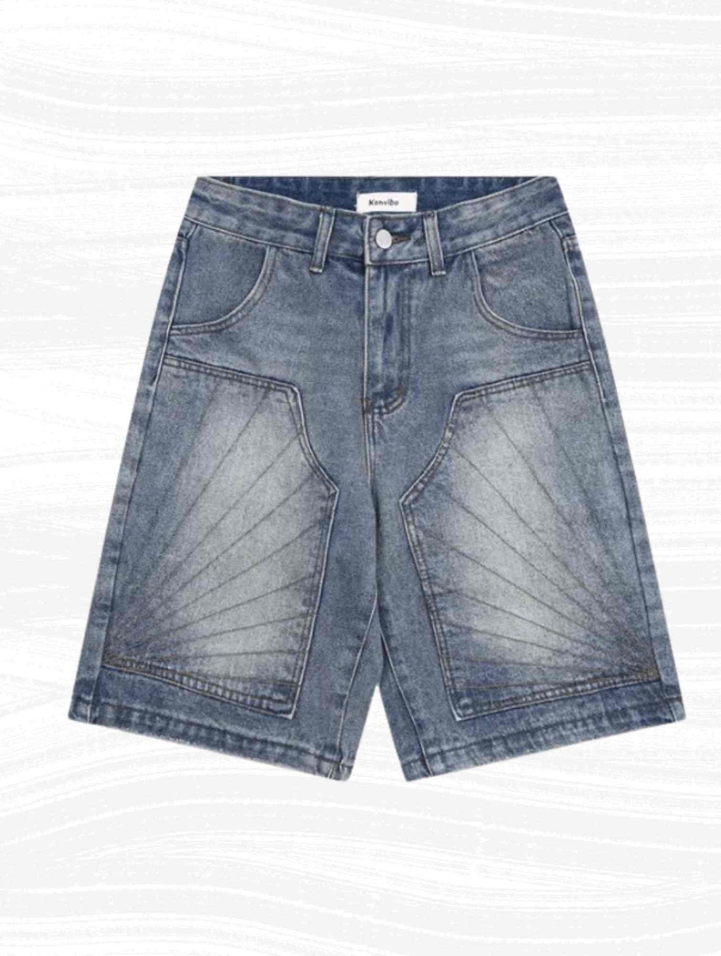 Washed Baggy Denim Jorts