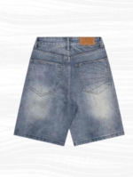 Washed Baggy Denim Jorts