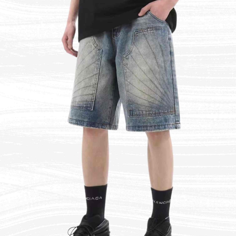 Washed Baggy Denim Jorts