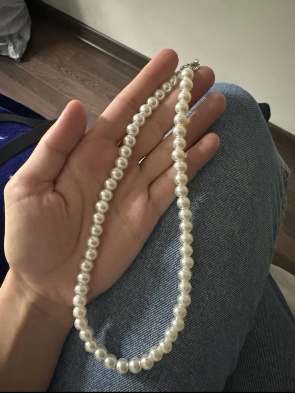 Pearl beaded necklace - Image 2