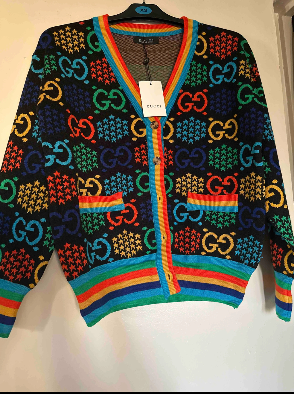 Gucci multicoloured buttoned cardigan (unisex)